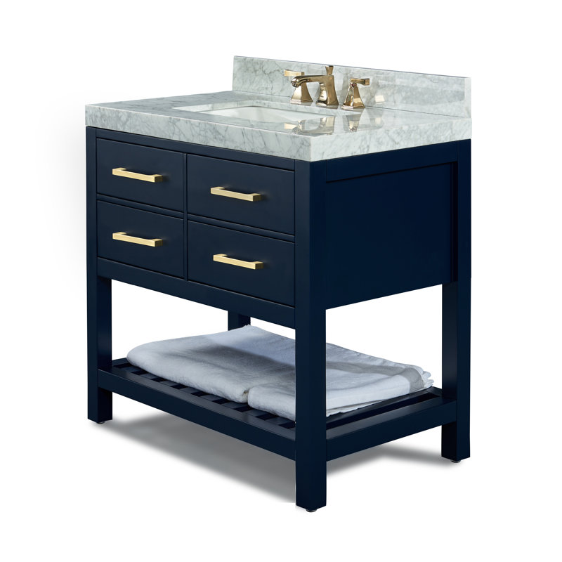 Ancerre Designs Elizabeth 36 In.Bath Vanity Set In Black Onyx Perigold